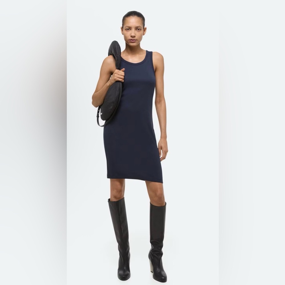Helmut Lang XL soft ribbed tank Dress